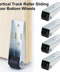 Big Time Heavy Duty Vertical Track Roller Wheels for smooth sliding doors with rubber wheels and metallic frames.