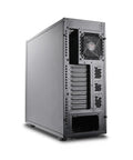 Thor NAS Full Tower Workstation Server Chassis With Beefy Drive Bays For AI Servers And DIY NAS, rear view showing expansion slots.