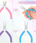 Three Piece Jewelry Pliers Set With Needle Nose Pliers, Round Nose Pliers And Wire Cutters For Jewelry Making, Jewelry Repair