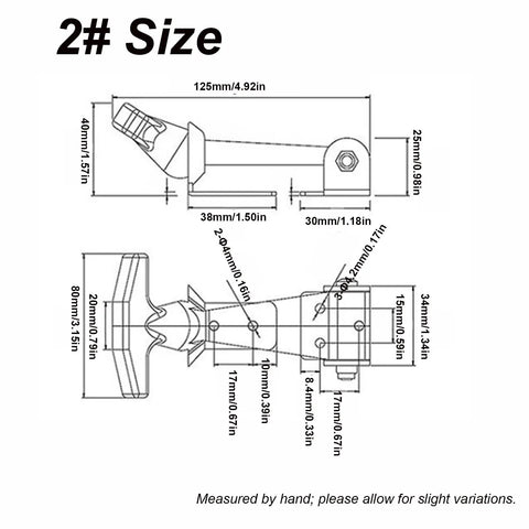 Technical drawing of 2 Pcs Flexible Rubber Draw Latches With Elastic T Bar Lock And Stainless Steel Bracket, dimensions included.