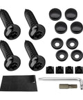 Anti Theft License Plate Screws Kit in Rustproof Stainless Steel for Cars and Trucks, M6 1/4 Inch Tamper Proof Fasteners