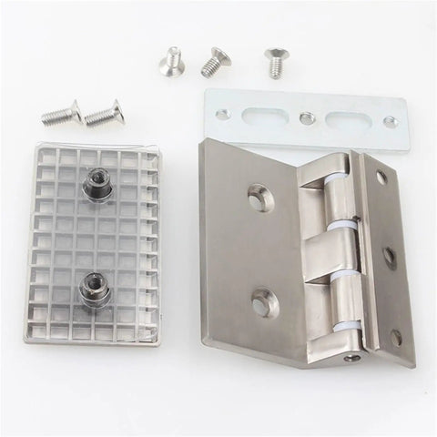 Heavy Duty Glass Door Hinge With Silent Hydraulic Soft Close Aluminum Alloy Sliding Hinge components and screws