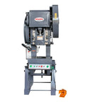 Front view of 25 Ton Mechanical Punch Press Machine Workhorse For Metalworking And Fabrication, Eccentric C Frame Punch Tool.
