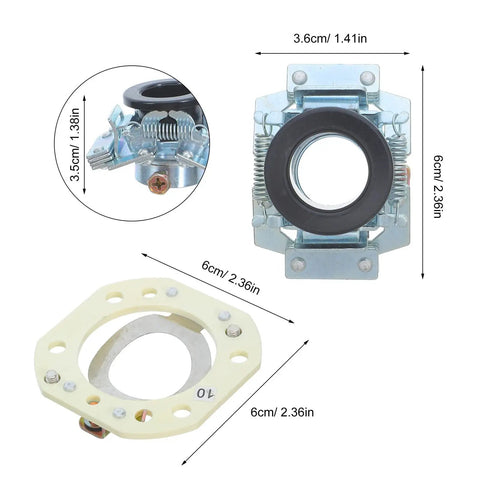 Top Notch Single Phase Motor Centrifugal Switch For Electric Pump with metal components and secure fit, dimensions 3.6cm x 6cm.