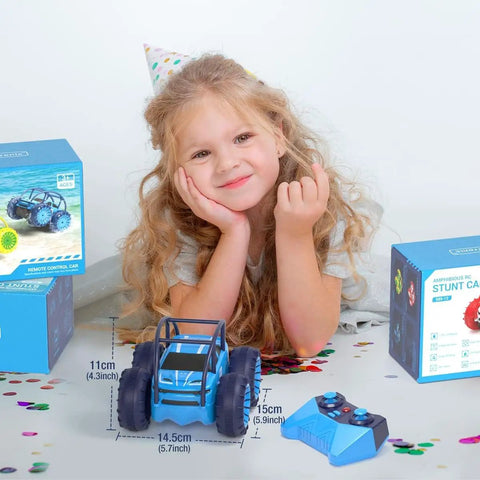 Child with Amphibious Remote Control Car For Kids 3 To 12 Rechargeable RC Toy With 360 Degree Flips, Sick Rotation And Crawler Stunts