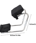 Garden Kneeling Seat With Ergonomic Padding And Adjustable Support For Knee And Back Pain Relief, shown in stainless steel frame