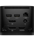 Thunderbolt G4 Dock With 280W Power Delivery And 4K Display Support Featuring Dope Usb Hub Bundle Plus Bluetooth Speaker And Built In Mic rear ports