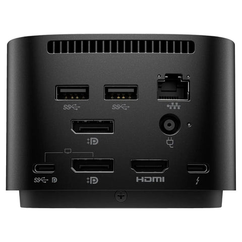 Thunderbolt G4 Dock With 280W Power Delivery And 4K Display Support Featuring Dope Usb Hub Bundle Plus Bluetooth Speaker And Built In Mic rear ports