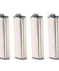 Heavy Duty Door Push Latch Set Four Pieces Push To Open Cabinet Drawer Catch with iron and plastic construction.