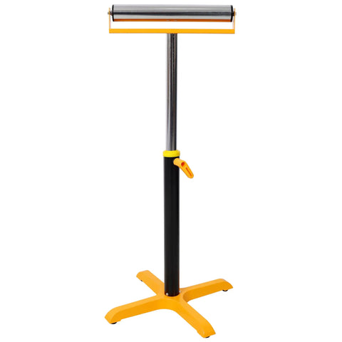 Dead Nuts Stable Single Roller Stand Heavy Duty Material Support For Table Saw And Planer With Four Leg Base Handling Up To 170 Pounds For Smoother Wood Projects