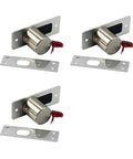 Tough As Nails Waterproof DC 12V Electronic Drop Bolt Door Lock with Normally Closed Magnetic Mortise, stainless steel, 4 units.