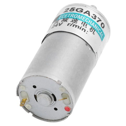 XD-25GA370 DC Gear Motor With Metal Gearbox Built Tough High Torque Micro Geared Motor Side View