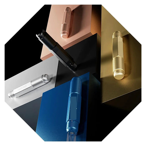 Professional Espresso Coffee Ground Distributor With 16 Stainless Steel Needles Magnetic Telescopic Stirrer Leveler in various colors.