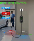 Ultimate Plug And Go Portable EV Charger With Level 1 And 2 Settings showing intelligent control features and charge indicators.