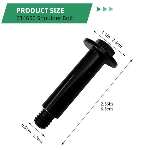2 Pack Beefy Shoulder Bolts 614650 For Toro Lawn Mowers And Snow Sweepers Replacement Hardware Durable Heavy Duty Fit