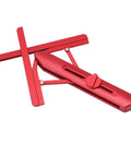 No Sweat Miter Saw Angle Duplicator Professional Grade Foldable Angle Finder Protractor with red aluminum body for precise angle measurement.
