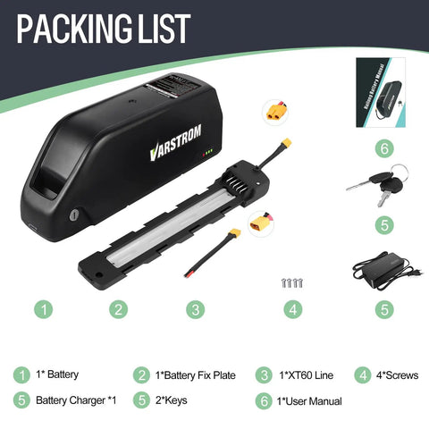 48V 25Ah Ebike Battery 1200Wh Lithium Pack With 40A BMS For Electric Bicycles And Ebike Conversion Kits Up To 2000W Includes XT60 Connector Long Lasting Power High Performance Range For Daily Commute