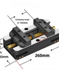 Ten Inch Self Centering Vise Heavy Duty Workholding Clamps For Cnc Milling Machines Five Axis Job Ready Bench Tool for precise clamping