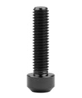 Single black bolt from Titanium M6x25mm Torx Square Head Bolt Pack Of 5 In Black 6AL4V Grade 5 Titanium For Bikes Motorcycles And Cars 1mm Pitch 5mm Hex T30 Torx Wrench Compatible Lightweight High Strength Fasteners
