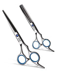 Pro Grade Hair Cutting Scissors And Thinning Shears Kit For Barbers Texturizing Razor Edge Japanese Stainless Steel Six Point Five Inch Right Handed Precision Salon Scissors