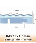 Heavy Duty Serrated Carton Sealer Blades Built Tough For Rock Solid Sharpness On Semi Automatic Packing Machines, 84x25x1.5mm.