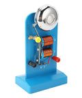 Electric Science Experiments Kit With Vertical Acoustic System And DC 3 to 6V Power Supply, electromagnet on blue base