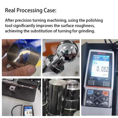 Lathe Burnishing Tool For A Slick Mirror Finish Turn Instead Of Grind Adjustable Tool Holder showing smooth surfaces