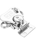 Heavy Duty Wood Case Toggle Lock Clasp With Secure Rotary Draw Latch For Toolbox Chest Trunk And Furniture Fittings Durable 56 By 53mm Size in shiny metallic finish