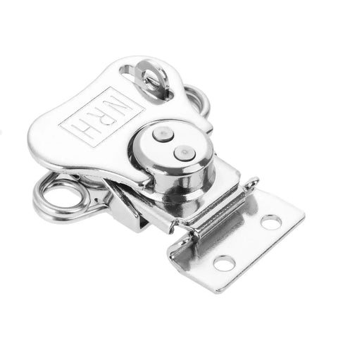 Heavy Duty Wood Case Toggle Lock Clasp With Secure Rotary Draw Latch For Toolbox Chest Trunk And Furniture Fittings Durable 56 By 53mm Size in shiny metallic finish