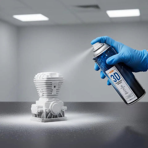 Pro Grade 3D Scanning Spray For All 3D Scanners Boost Reflectivity On Transparent And Shiny Surfaces Easy To Clean Safe Material 500ML For Higher Capture Accuracy spray applied to object