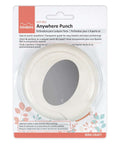 Oval Magnetic Punch For Paper Crafting And Scrapbooking, in packaging, Creates A One And Five Eighths Inch By Two And Five Sixteenths Inch Oval Window, Magnetic Alignment For Quick, Precise Cuts Anywhere