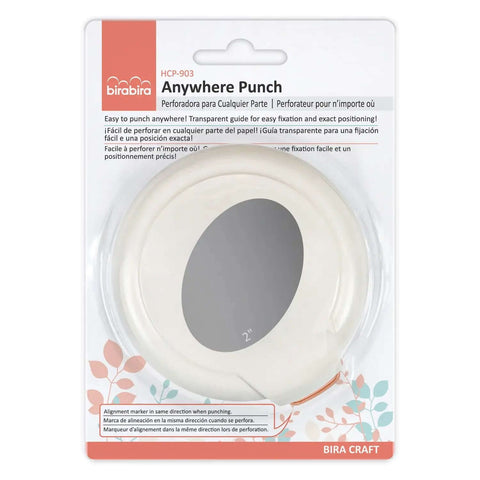 Oval Magnetic Punch For Paper Crafting And Scrapbooking, in packaging, Creates A One And Five Eighths Inch By Two And Five Sixteenths Inch Oval Window, Magnetic Alignment For Quick, Precise Cuts Anywhere