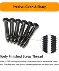 Close-up image of DIY Wood Screws Set M3 M4 M5 With Drywall Anchors Kit, showcasing the precise thread of carbon steel screws.