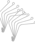 Get Your Bees Buzzing With These Sturdy 10 Pc Beehive Frame Spring Clamps And Curved Clips For Easy Beekeeping Tool Kit Setup And Fastener Jobs, silver metal