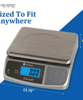 Digital Food Scale Battery Operated 66 Pound Capacity For Cooking, Baking, Meal Prep, And Diet Tracking with dual readouts