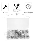 Super Cool 200 Piece Spring Kit Mix With Heavy Duty Extension And Compression Springs For Tough DIY Repairs Automotive Fix Ups, Construction Jobs, Fastening Tasks And Crafting Projects In A Handy Storage Box: open organizer box