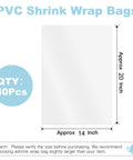 Clear PVC Shrink Wrap Bags 40 Count 14 By 20 Inches Heat Seal Packaging For Gifts Shoes Jars Baskets Soap Sleeves And Tons Of DIY Projects From Homemade Treats To Crafts. 40pcs 14x20 inch clear PVC bag