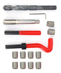 Fifteen Piece Stainless Steel Helicoil Thread Insert Repair Kit M14x1.5 Drill Set for Radiators Automotive Parts