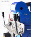 Close-up of Pro Stainless Steel Knife Sharpener Jig With Adjustable Angle Guide showcasing the adjustable mechanism for blade tuning.