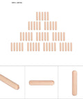 Wooden Dowel Pins Set 50 Pieces For Cabinets And Drawers Round Fluted Dowels M6 By 30mm Easy Plug And Play Furniture Assembly And Wood Joint Repair Multi Length Kit For DIY Projects, beige wooden dowels