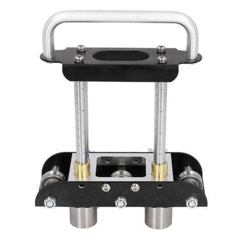 Workhorse Sheet Metal Bending Tool for 0-90 Degree Angles featuring roller bender, hand brake, and easy height adjustment for metal sheets