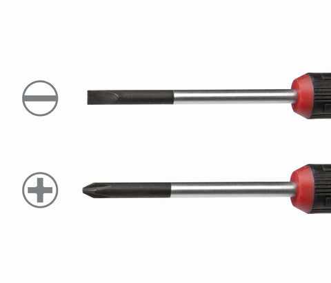 Straight Up Precision Electronics Screwdriver Set That Delivers Six Premium S2 Steel Tool Bits With Reliable Swivel Magnetic Heads For Fast Phillips Slotted Fixes And Everyday Handyman Jobs, featuring slotted and Phillips tips.