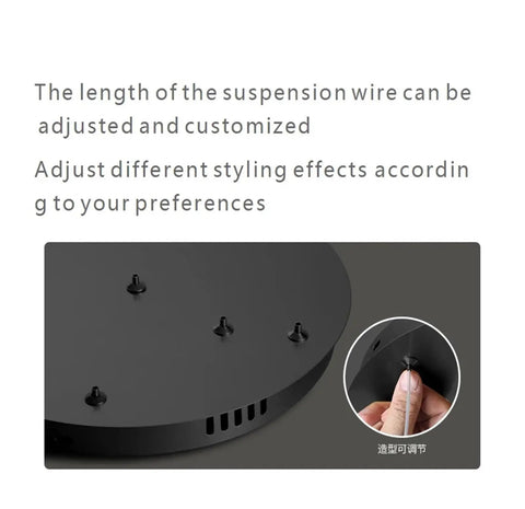 MVP Spherical LED Pendant Lamp For Staircase Living Room Showcases Nordic Vibe Energy Efficient Globe Hanging Light Fixture adjustable suspension wire close-up.