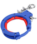 Cable Tray Wiring Roller For No Fuss Setup And Effortless Wire Guidance With A Simple Screw Mount No Extra Tools Needed Adjustable Tray Position And Direction To Streamline Cable Management And Routing. blue ABS plastic cable tray wiring roller with stainless screw mount for 65mm trays