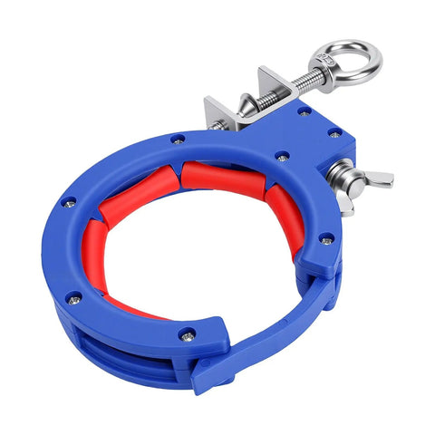 Cable Tray Wiring Roller For No Fuss Setup And Effortless Wire Guidance With A Simple Screw Mount No Extra Tools Needed Adjustable Tray Position And Direction To Streamline Cable Management And Routing. blue ABS plastic cable tray wiring roller with stainless screw mount for 65mm trays