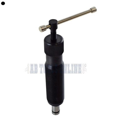 10 Ton Hydraulic Ram Gear Hub Bearing Separator Puller Tool With Screw Drive, close-up of black component with handle view