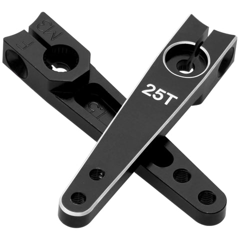 25T Aluminum Servo Arm Horns Set 1.5 Inch 5 Size Options Durable 25T Steering Arms For RC Crawlers