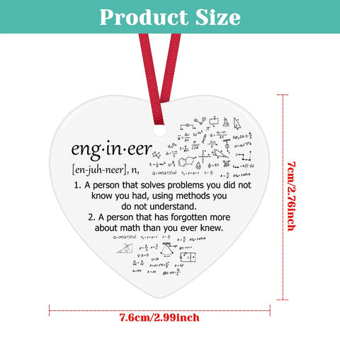 Dope Engineer Gift For Women And Men A Double Sided Ceramic Ornament For Christmas Or Graduation with engineering quotes