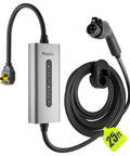 Level 2 Electric Vehicle Charger 40 Amp 9.6 Kw J1772 Connector with 25ft cord and portable design for easy charging.