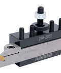 BXA Wedge Type Quick Change Tool Post Set for Lathe, 10 to 15 Inch Swing, 10 Piece Kit with Cutoff, Grooving, and Knurling Holders